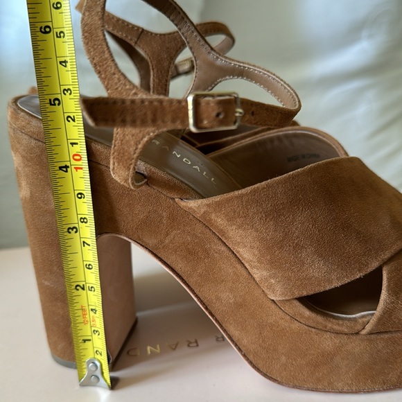 Loeffler Randall Platform suede sandals - Style is Gina color is cacao size 8B - Picture 12 of 13